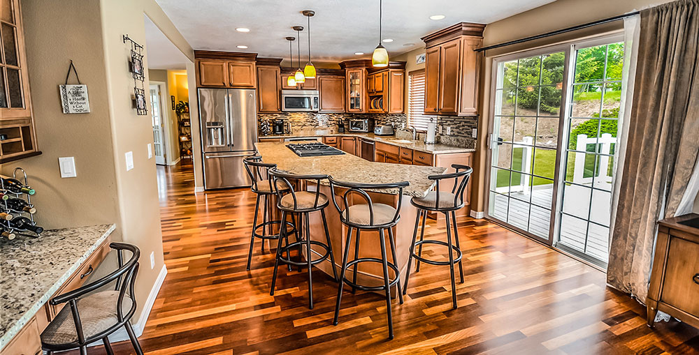 Kitchen Island and Barstools by Pixabay